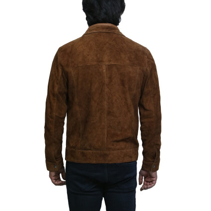 Leather Jacket Mens | Real Suede Goatskin Leather Jacket For Men