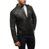 Men's Leather Biker Jacket Genuine Lambskin Vintage