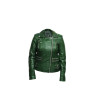 Women's Genuine Leather Biker Jacket Fitted Brando Vintage Rock