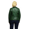 Women's Genuine Leather Biker Jacket Fitted Brando Vintage Rock
