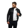 Men's Genuine Leather Biker Jacket Distressed