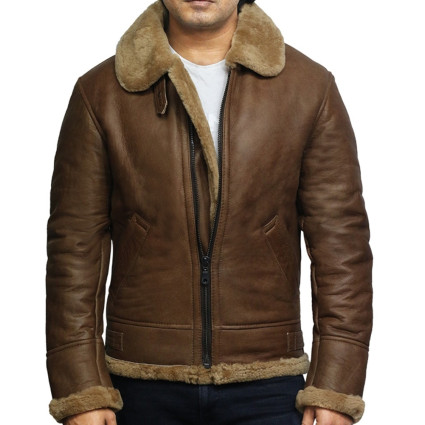 Men's Genuine Shearling Sheepskin Leather Ricardo jacket