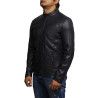 Mens Leather Jacket Genuine Lambskin Waxed Distressed Vintage Retro