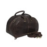 Genuine Leather Travel Duffle Bag (Brown)