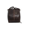 Genuine Leather Travel Duffle Bag (Brown)