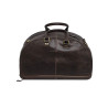 Genuine Leather Travel Duffle Bag (Brown)