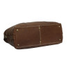 Genuine Leather Travel Duffle Bag (Tan)