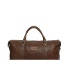 Genuine Leather Travel Duffle Bag (Tan)