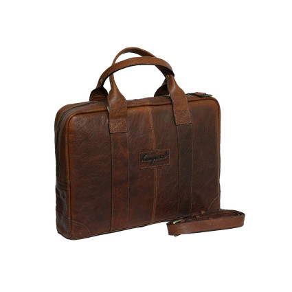 Unisex Genuine Leather Laptop Messenger Handbag Business Briefcase