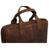 Unisex Genuine Leather Laptop Messenger Handbag Business Briefcase