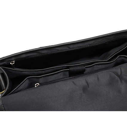 Unisex Genuine Leather Laptop Messenger Shoulder Bag Multi-Functional Style