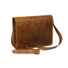 Unisex Genuine Leather Laptop Messenger Shoulder Bag Multi-Functional Style
