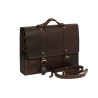 Unisex Genuine Leather Laptop Messenger Shoulder Bag