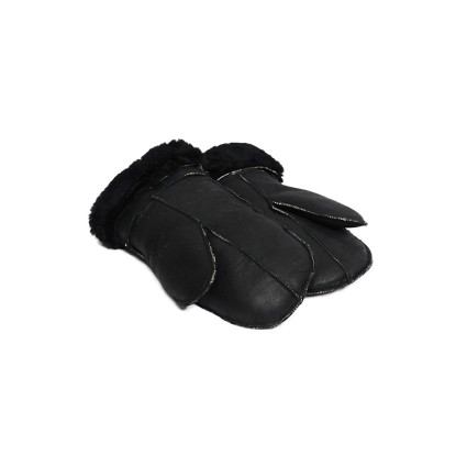 Unisex Soft Thick 100% Sheepskin Leather Mittens Ideal For Winter