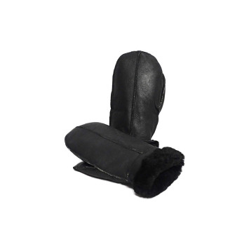 Unisex Soft Thick 100% Sheepskin Leather Mittens Ideal For Winter
