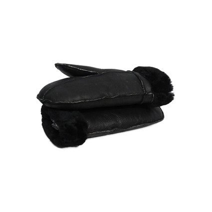 Unisex Soft Thick 100% Sheepskin Leather Mittens Ideal For Winter