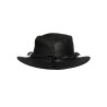 Mens Black Vintage Wide Brim Cowboy Aussie Style Western Bush Hat Vintage