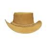 Mens Australian Leather Original Cowboy Aussie Bush Hat