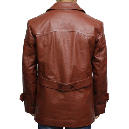 Mens Real Leather World War 2 German Military U Boat Captains Jacket Military Style Real Vintage