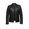 Mens Genuine Leather Biker Jacket Sheepskin Vintage