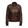 Ladies Leather Jacket Bomber Slim Fit Style