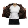  Ladies Leather Jacket Bomber Slim Fit Style
