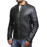 Mens Genuine Leather Biker Jacket Vintage Antique