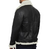 Men's Aviator Real Shearling Sheepskin Leather Flying Jacket