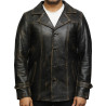 Men's Genuine Lambskin Leather Three-Button Lightweight Coat