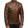 Men's Brown Leather Jacket - Asasin