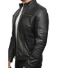 Men's Black Genuine Leather Biker Jacket