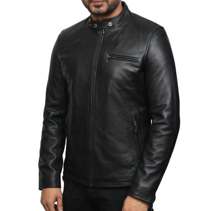 Leather Jacket Mens | Real Soft Cowhide Leather Jacket For Men