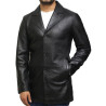 Men's Genuine Lambskin Leather Three-Button Lightweight Coat