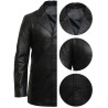 Men's Genuine Lambskin Leather Three-Button Lightweight Coat