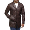 Men's Genuine Lambskin Leather Three-Button Lightweight Coat
