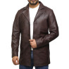 Men's Genuine Lambskin Leather Three-Button Lightweight Coat