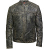 Men's Brown Leather Jacket - Asasin