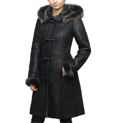 Women Shearling sheepskin Jacket Coat- Oslo