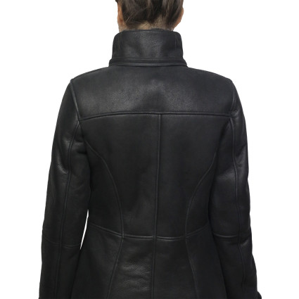 Women Shearling sheepskin Jacket Coat- Oslo