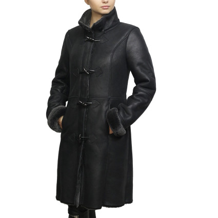 Women Shearling sheepskin Jacket Coat- Oslo