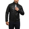 Leather Jacket Mens | Real Soft Nappa Lamb Leather Jacket For Men Vin