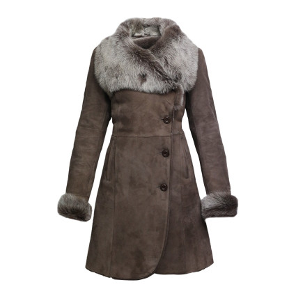 Leather Sheepskin Shearling Coat Womens | B3 WW2 Aviator Flying Merino Shearling Coat