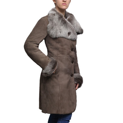Leather Sheepskin Shearling Coat Womens | B3 WW2 Aviator Flying Merino Shearling Coat