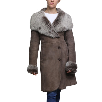 Leather Sheepskin Shearling Coat Womens | B3 WW2 Aviator Flying Merino Shearling Coat