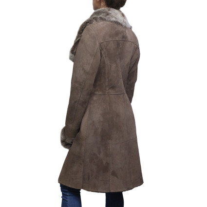 Leather Sheepskin Shearling Coat Womens | B3 WW2 Aviator Flying Merino Shearling Coat