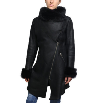 Women Shearling sheepskin Jacket Coat- Nebraska
