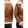 Ladies Leather Blazer Jacket - Upton