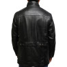Men's Black Quilted Reefer Jacket
