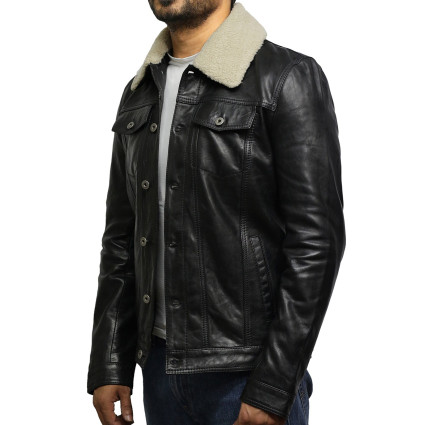 Skinnjakke menn | Ekte Lamme Skinnjakke For menn