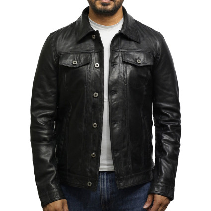 Skinnjakke menn | Ekte Lamme Skinnjakke For menn